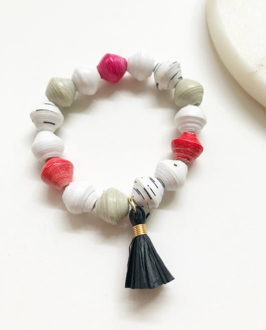 Full view of Strawberry Truffle Bracelet.