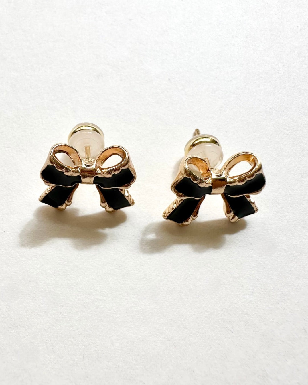 Lila Bow Studs