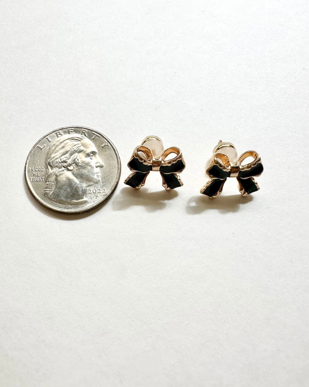 Lila Bow Studs