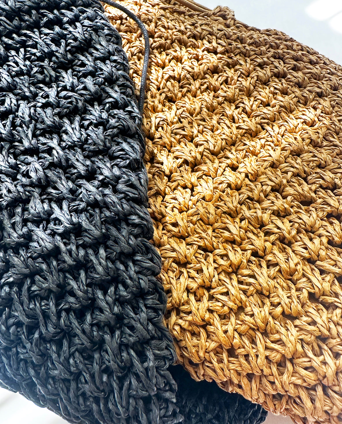 Photo of two color options: black and tan