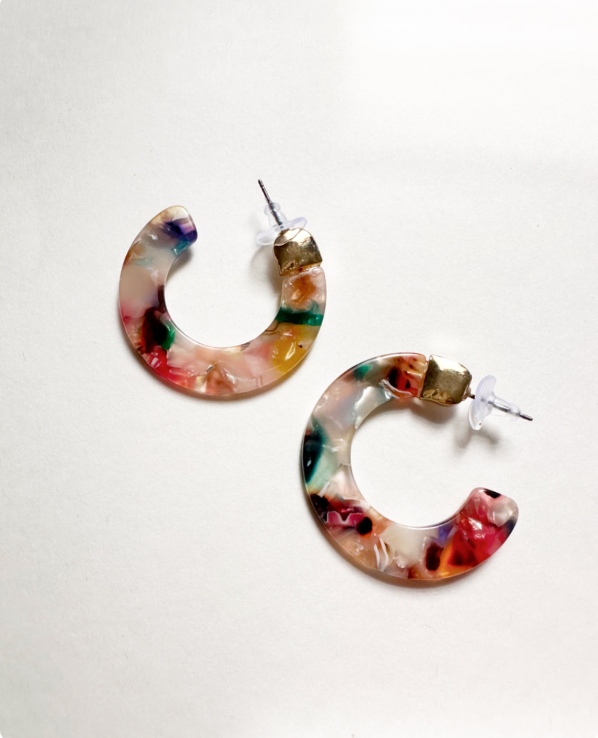 Back view of our Leilani Hoops in Tropicana Pink.