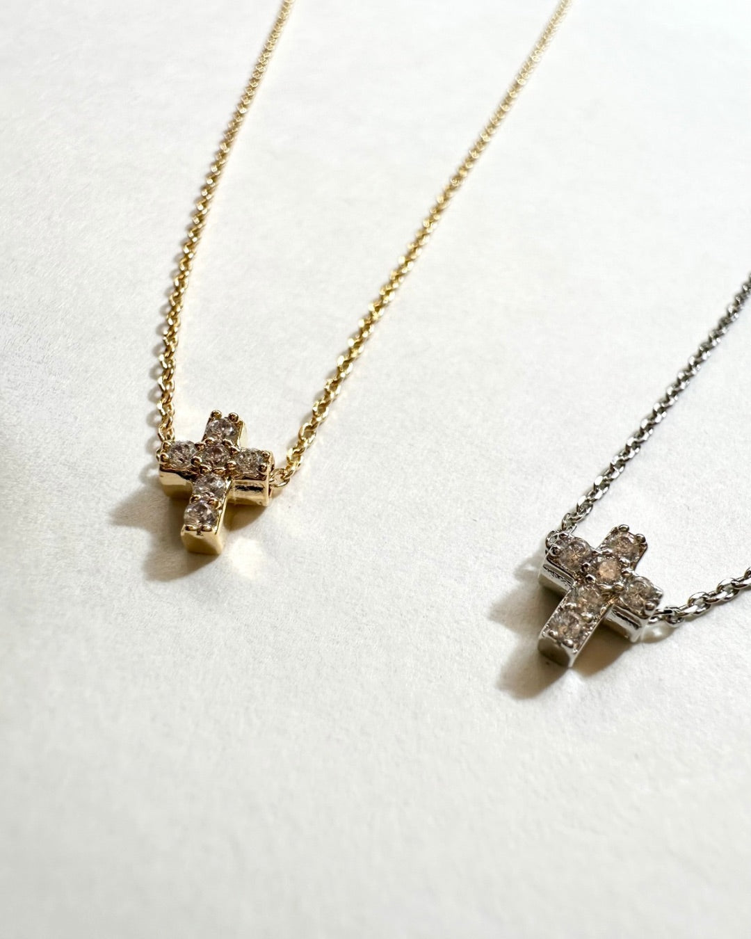 Sage Cross Necklace