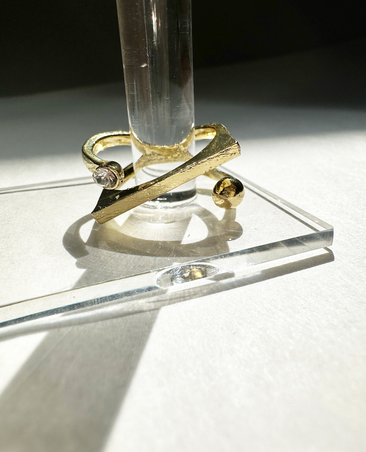 Alternate front view of our So Maude Ring on ring display.