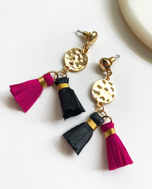 It Girl Raffia Earrings