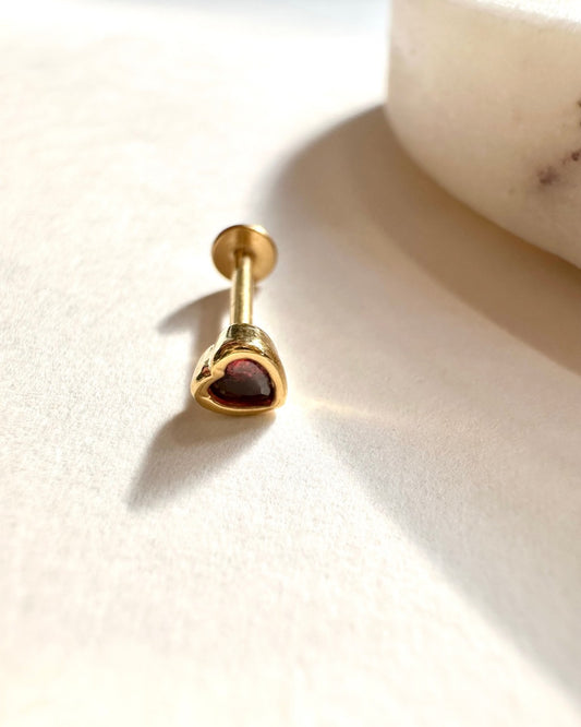 Scarlett Heart Stud